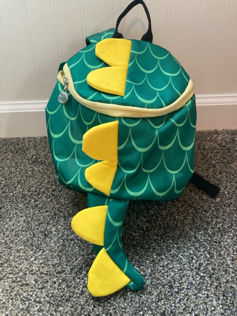 Green & Yellow Dino Kids Backpack